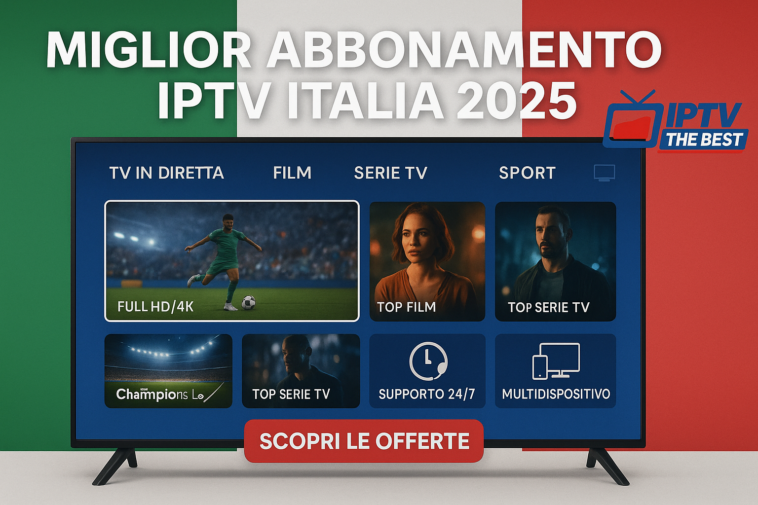miglior abbonamento iptv italia 2025 full hd 4k